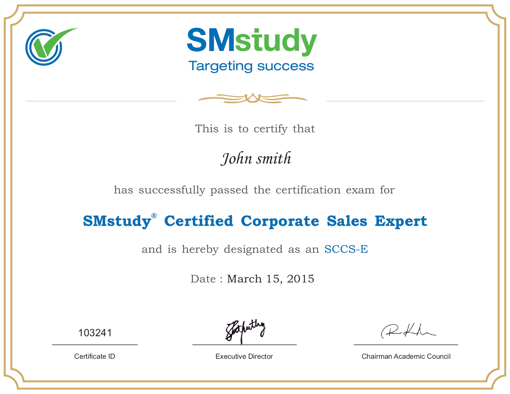 Certification Image
