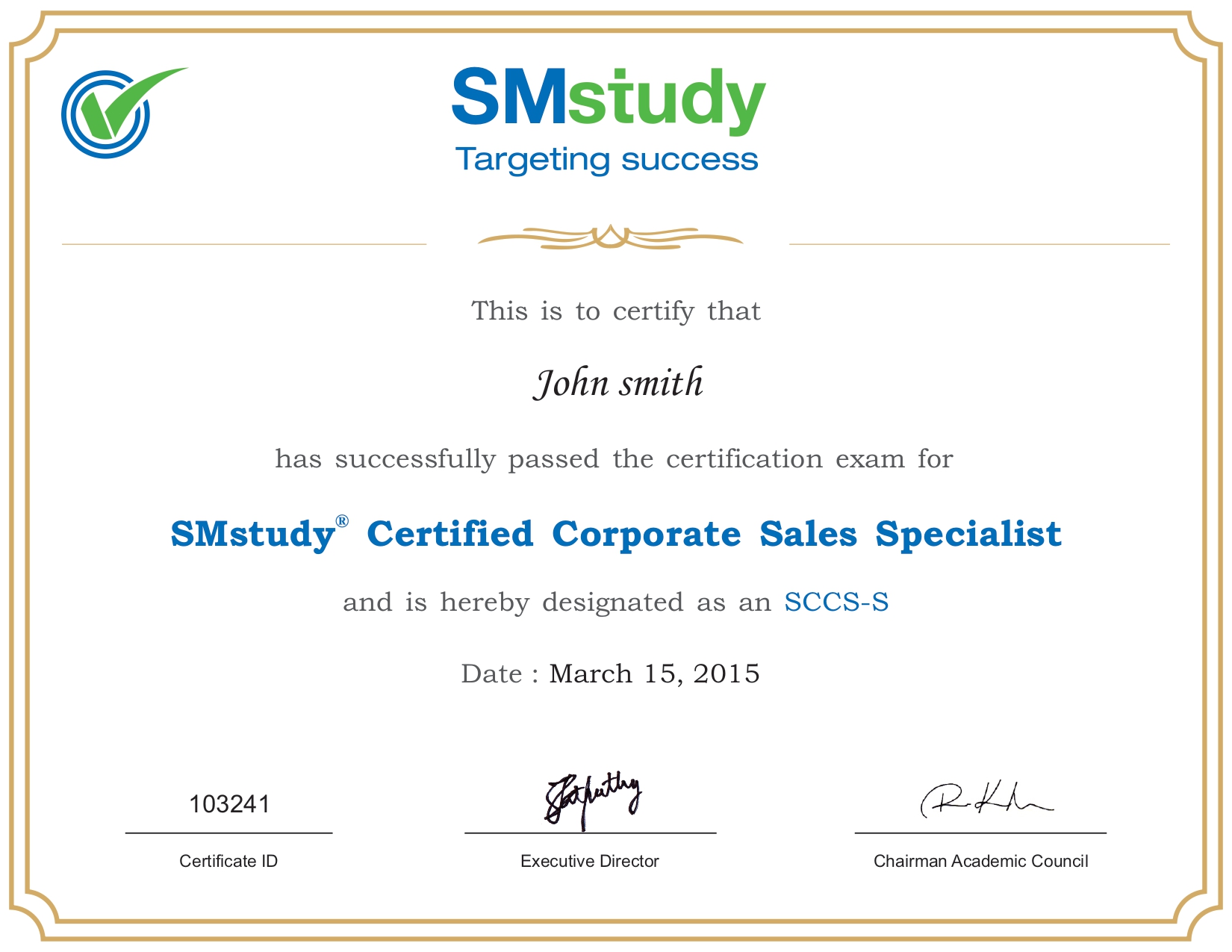 Certification Image