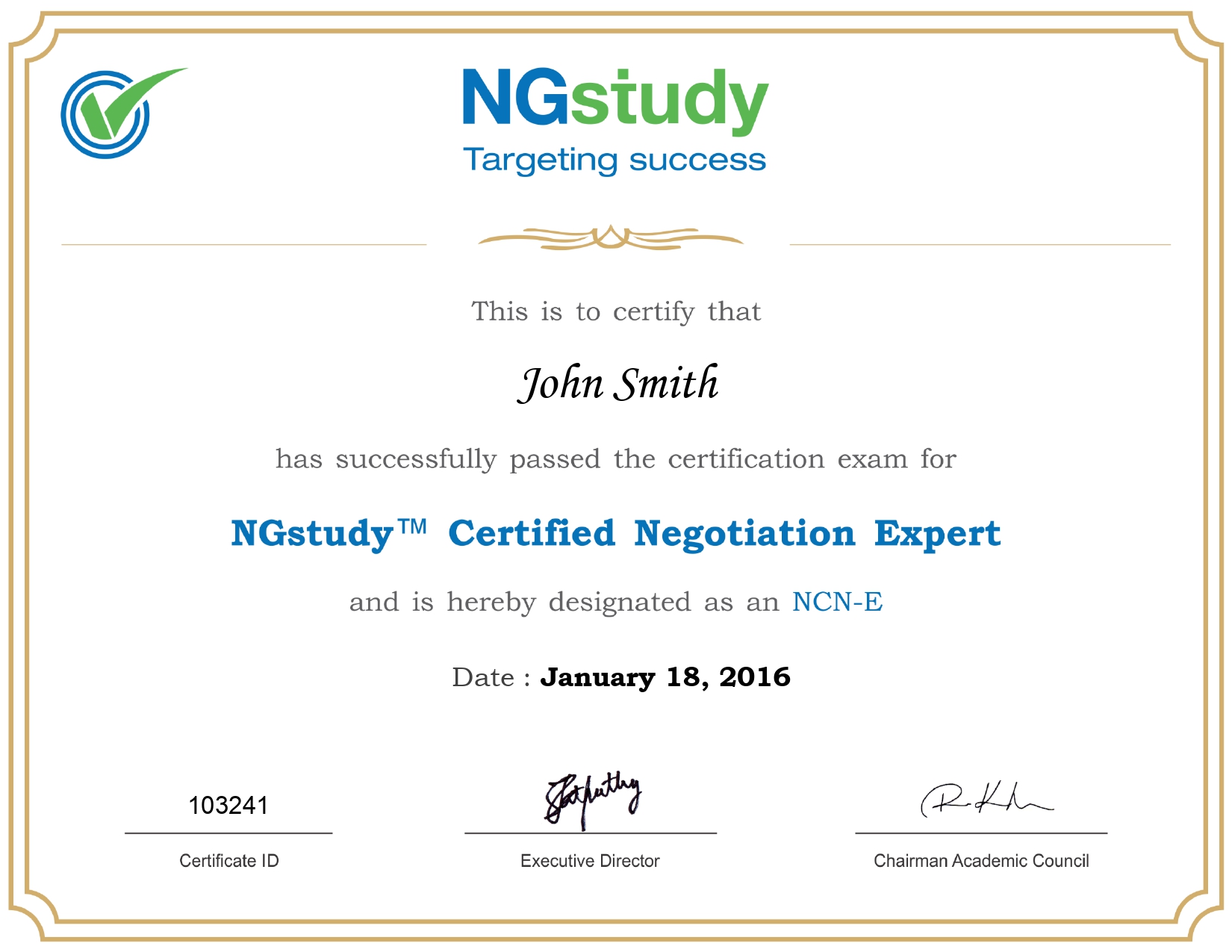 Certification Image