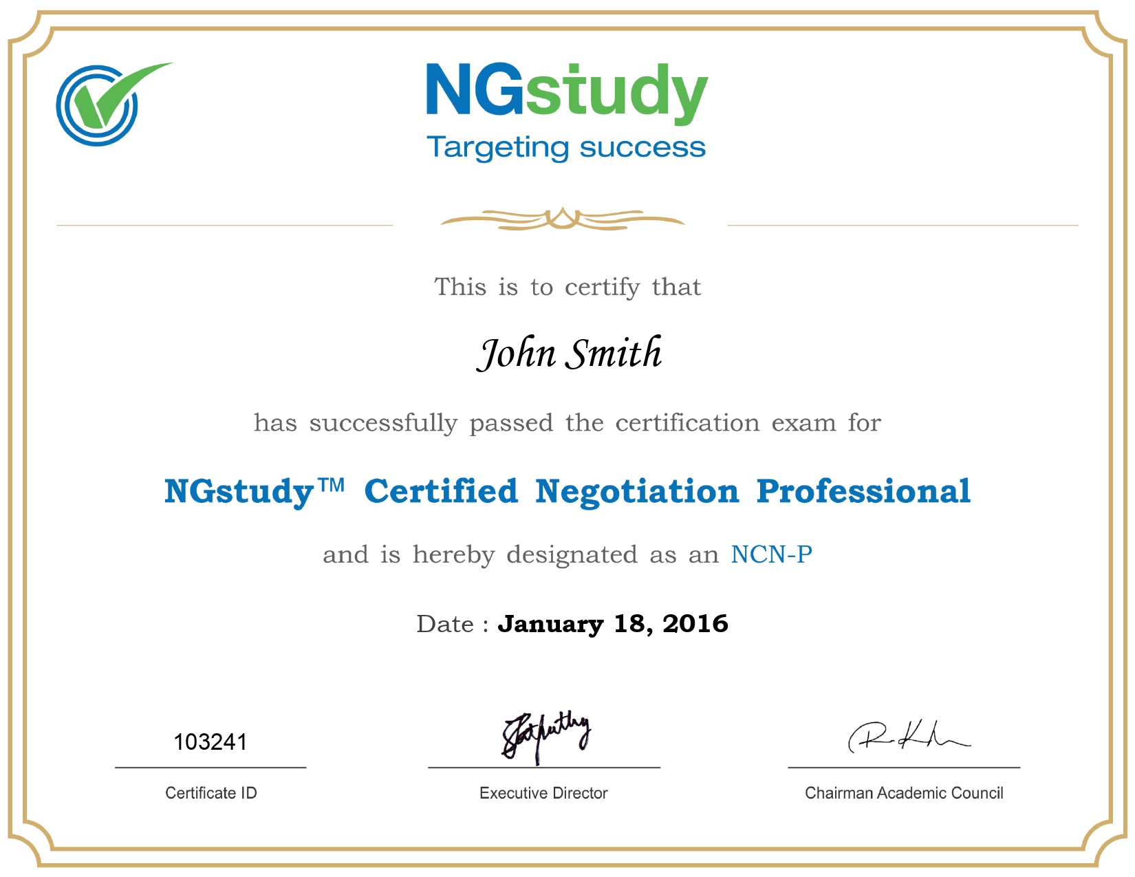 Certification Image