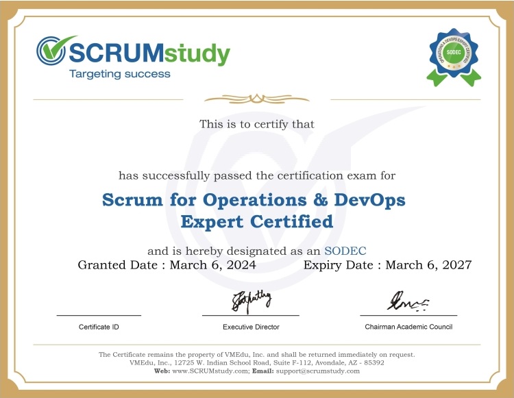 Certification Image